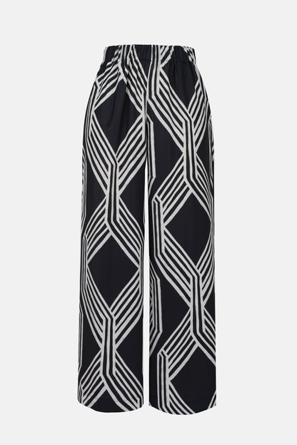Anna Field Trousers - White/black