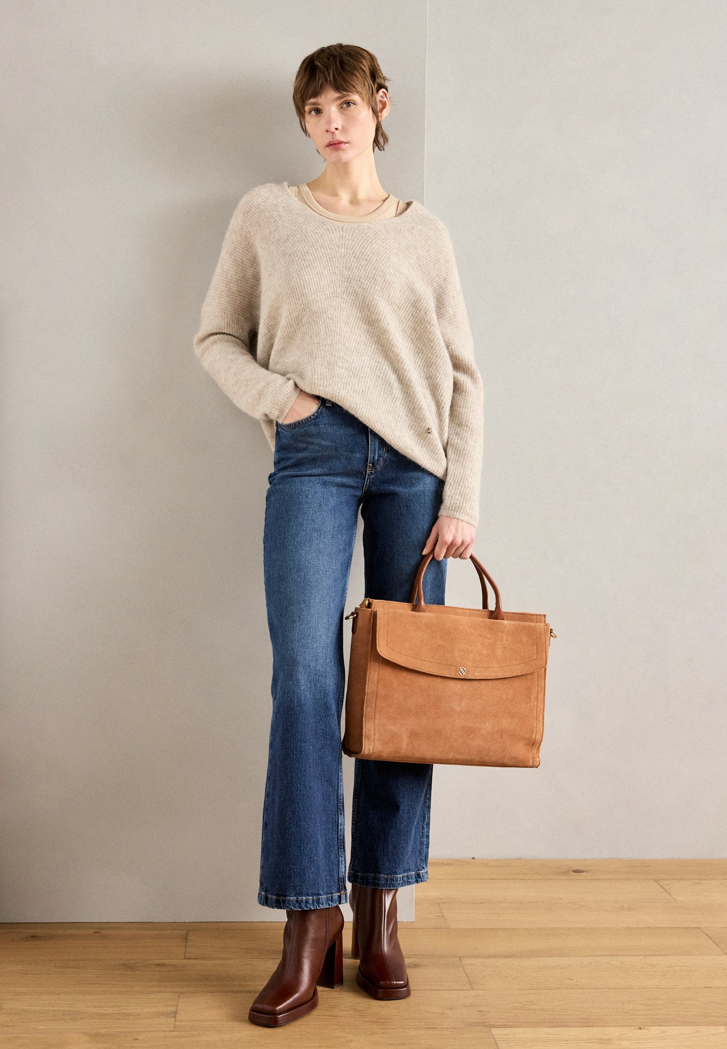 Anna Field Laptop Bag - Cognac
