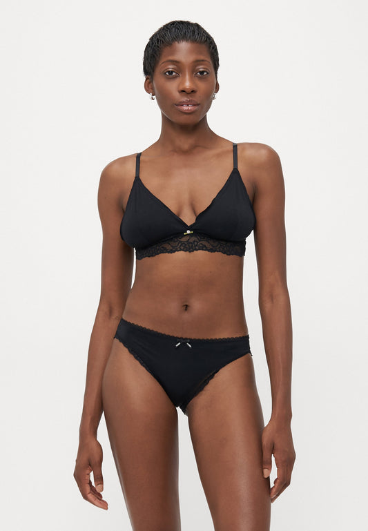Anna Field 2 PACK - Triangle Bra - Black/light Grey Melange