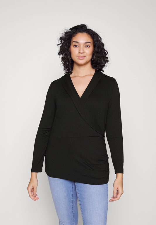  Long Sleeved Top -Black