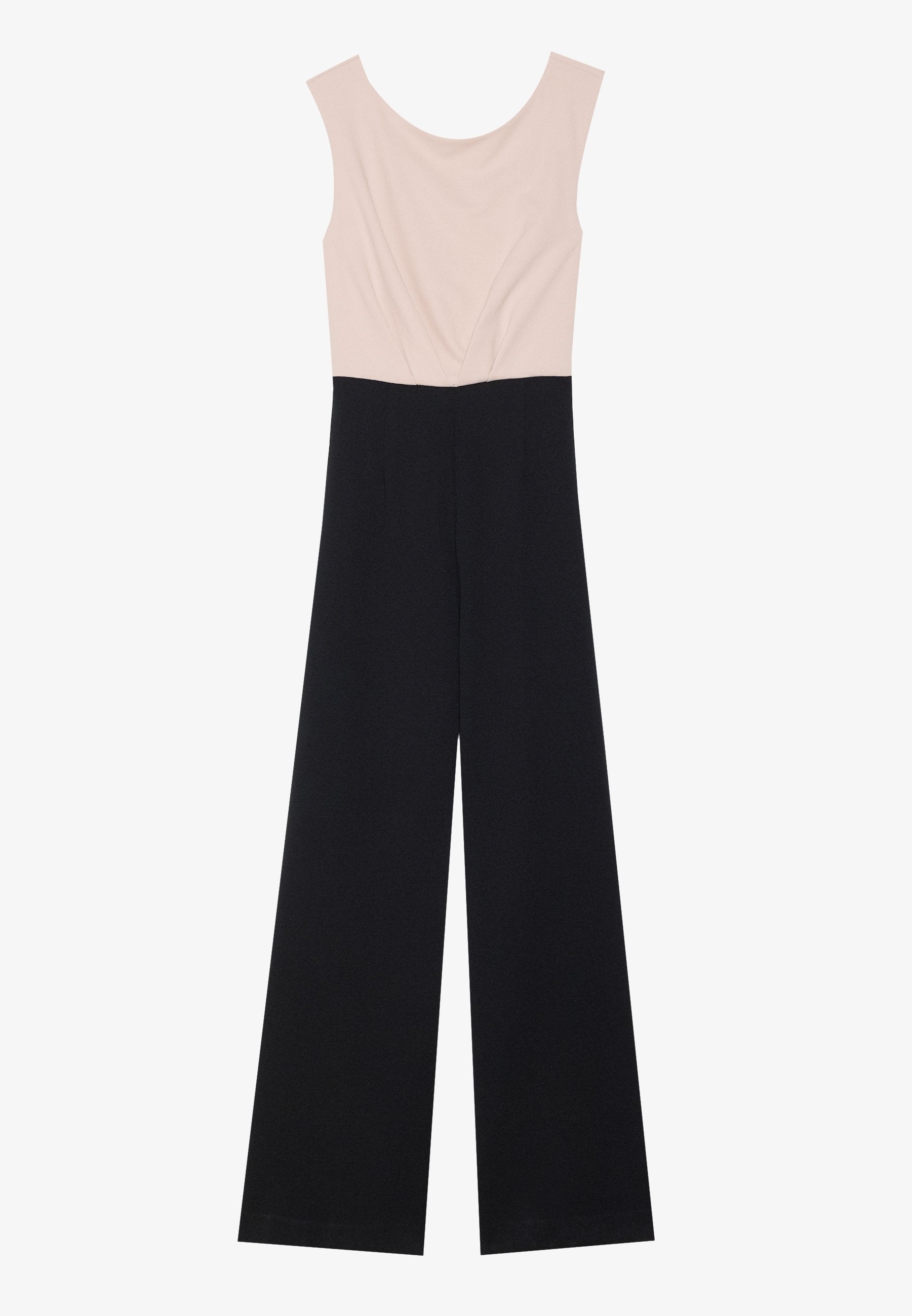 Anna Field 2IN1 WIDE LEG - Jumpsuit - White/dark Blue
