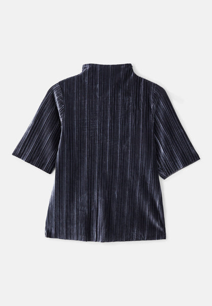 Anna Field ADAPTIVE FOLDED WATERFALL NECK - Print T-shirt - Dark Grey