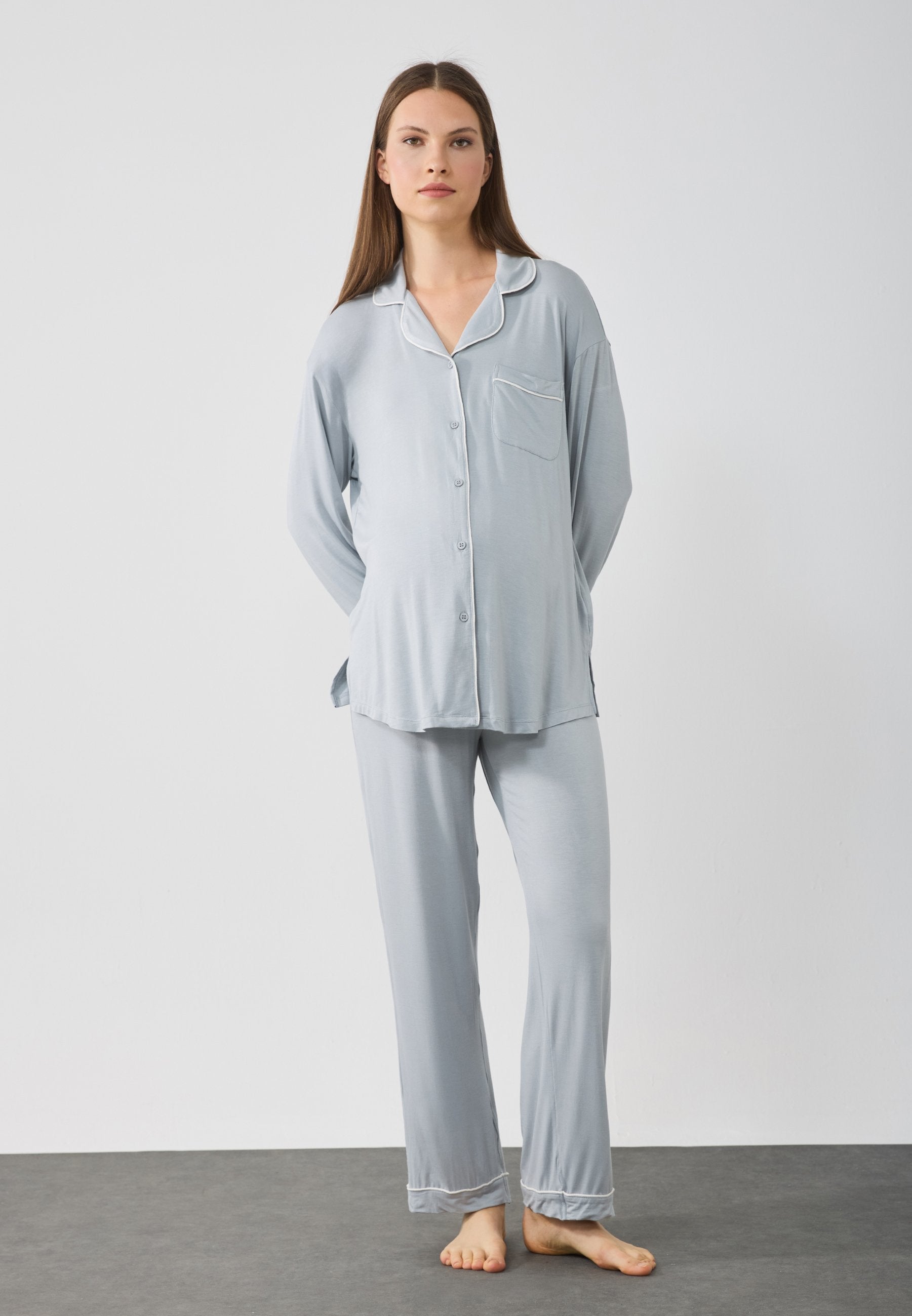  Pyjamas - Grey/white