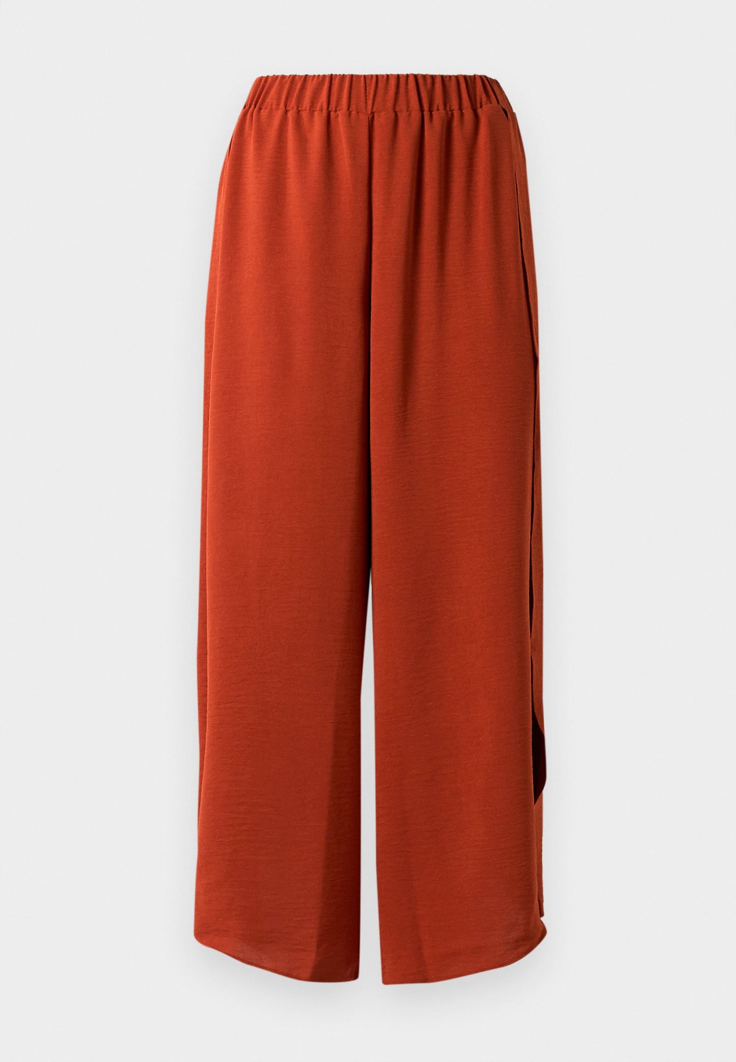 Anna Field SUMMER CULOTTE OPEN HEM - Trousers - Bordeaux