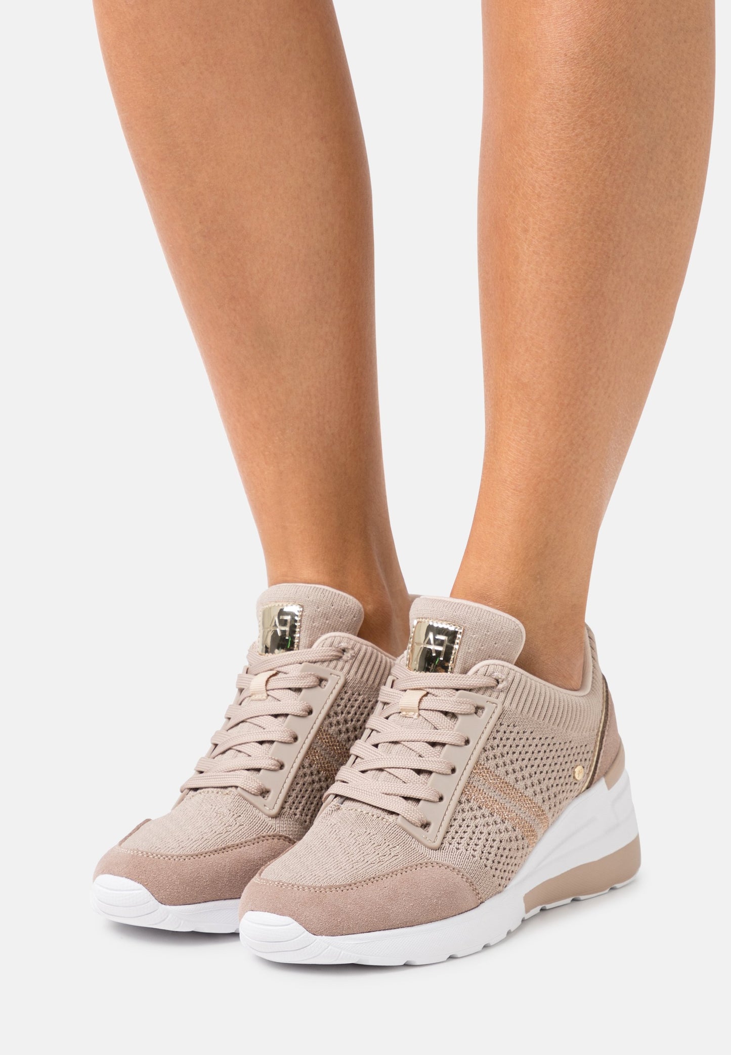 Anna Field Leather Mix - Trainers - Beige