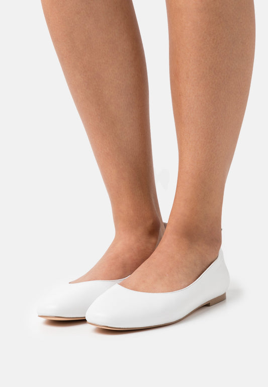 Anna Field Leather Comfort - Ballet Pumps - White