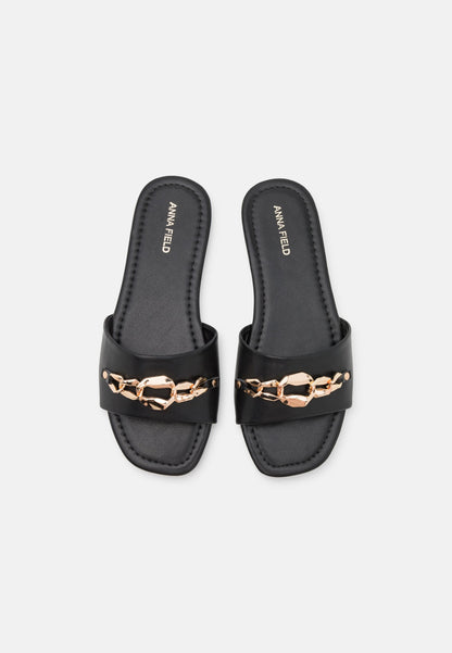  Wide Fit - Mules - Black