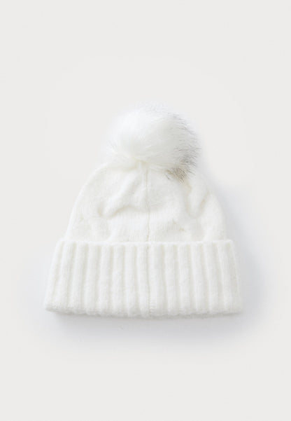 Anna Field Beanie - White
