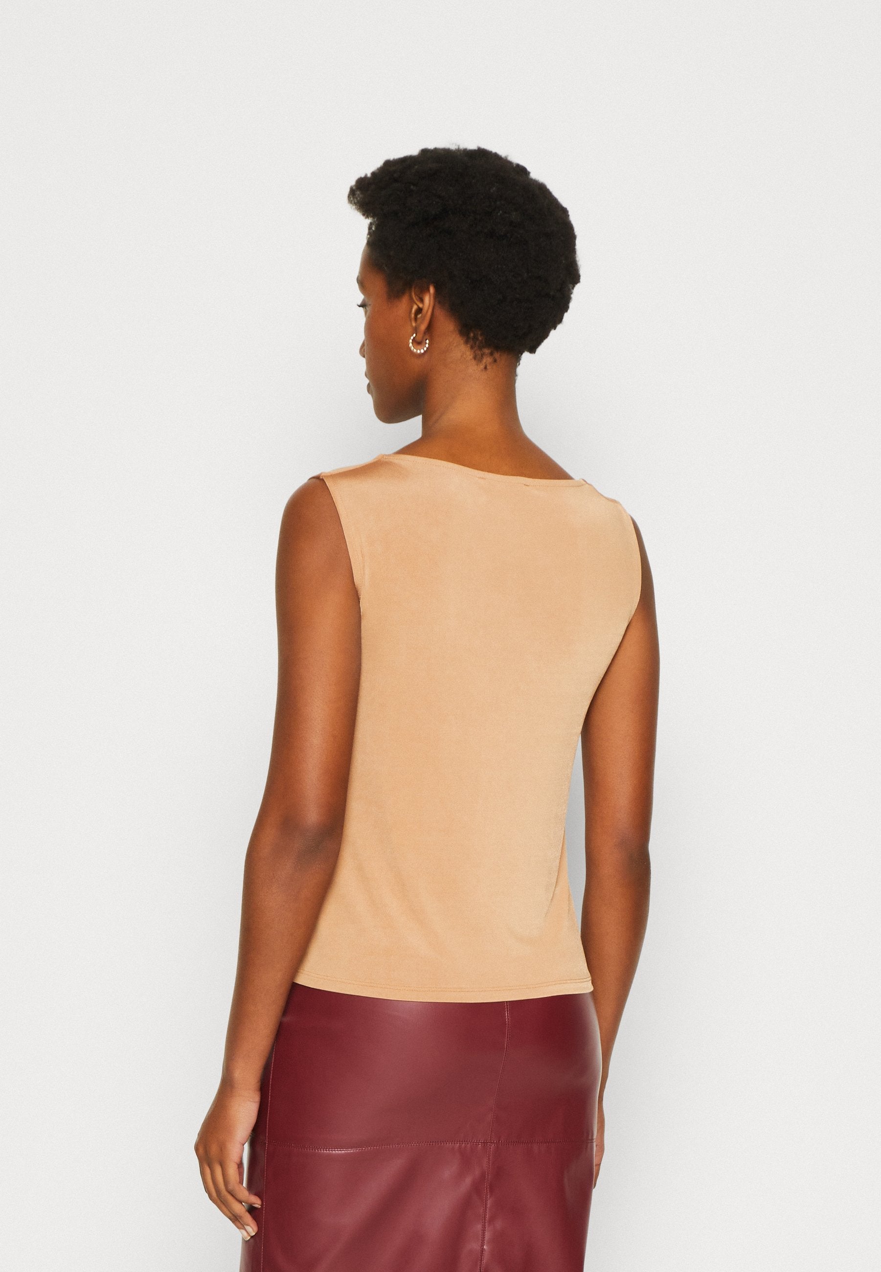 Anna Field Top - Light Brown