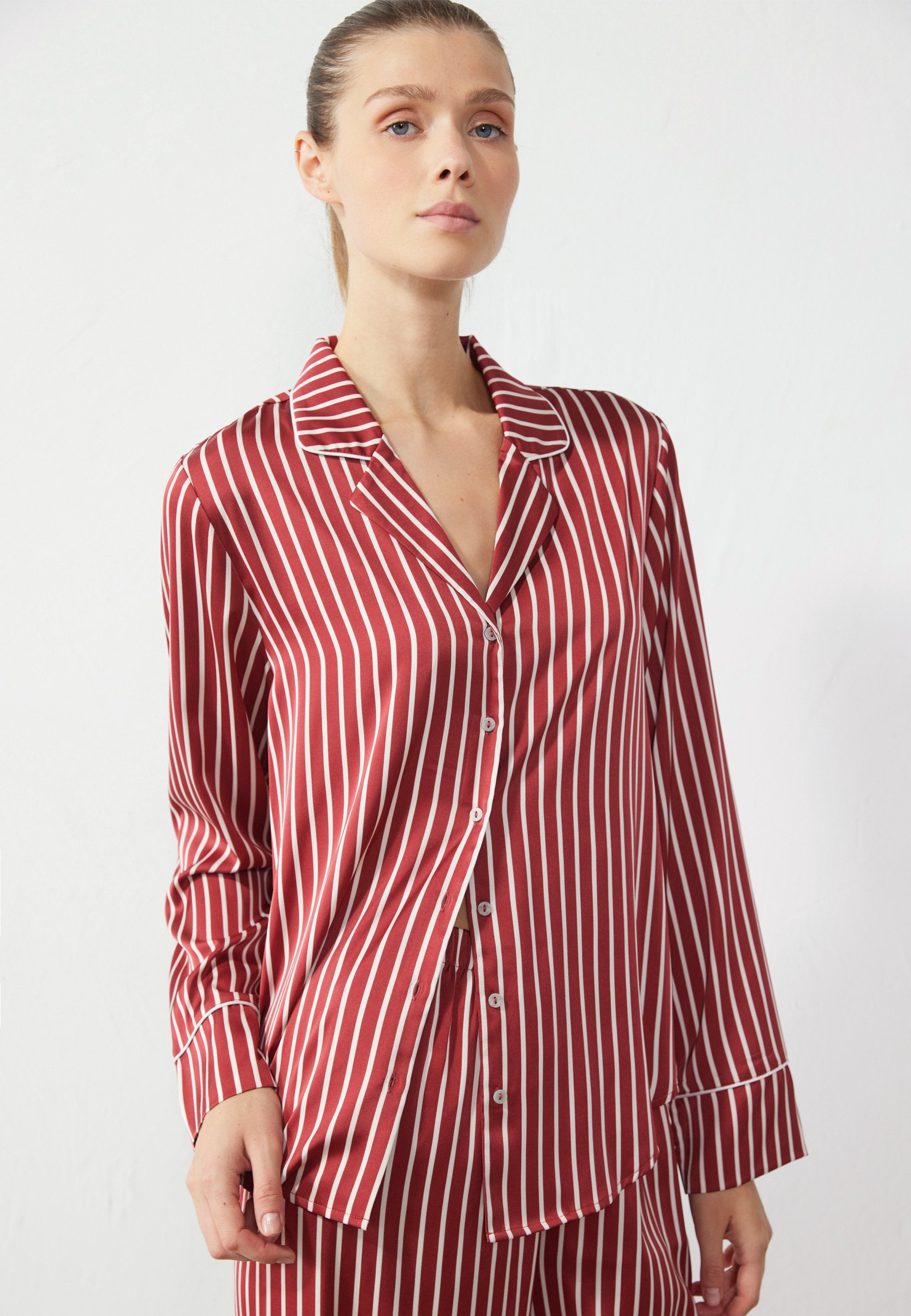 Anna Field Pyjama Set - Red,white