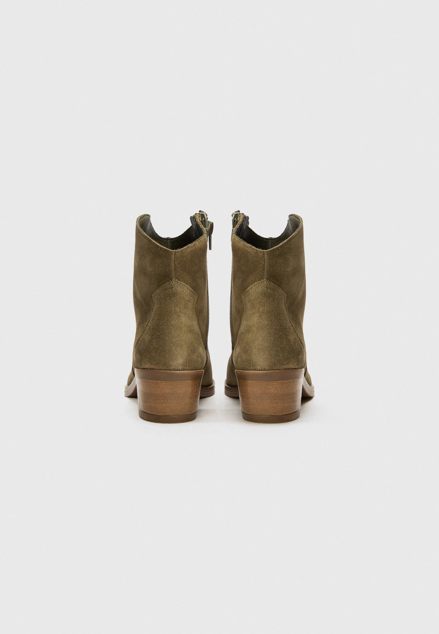 Anna Field LEATHER - Cowboy/biker Ankle Boot - Khaki