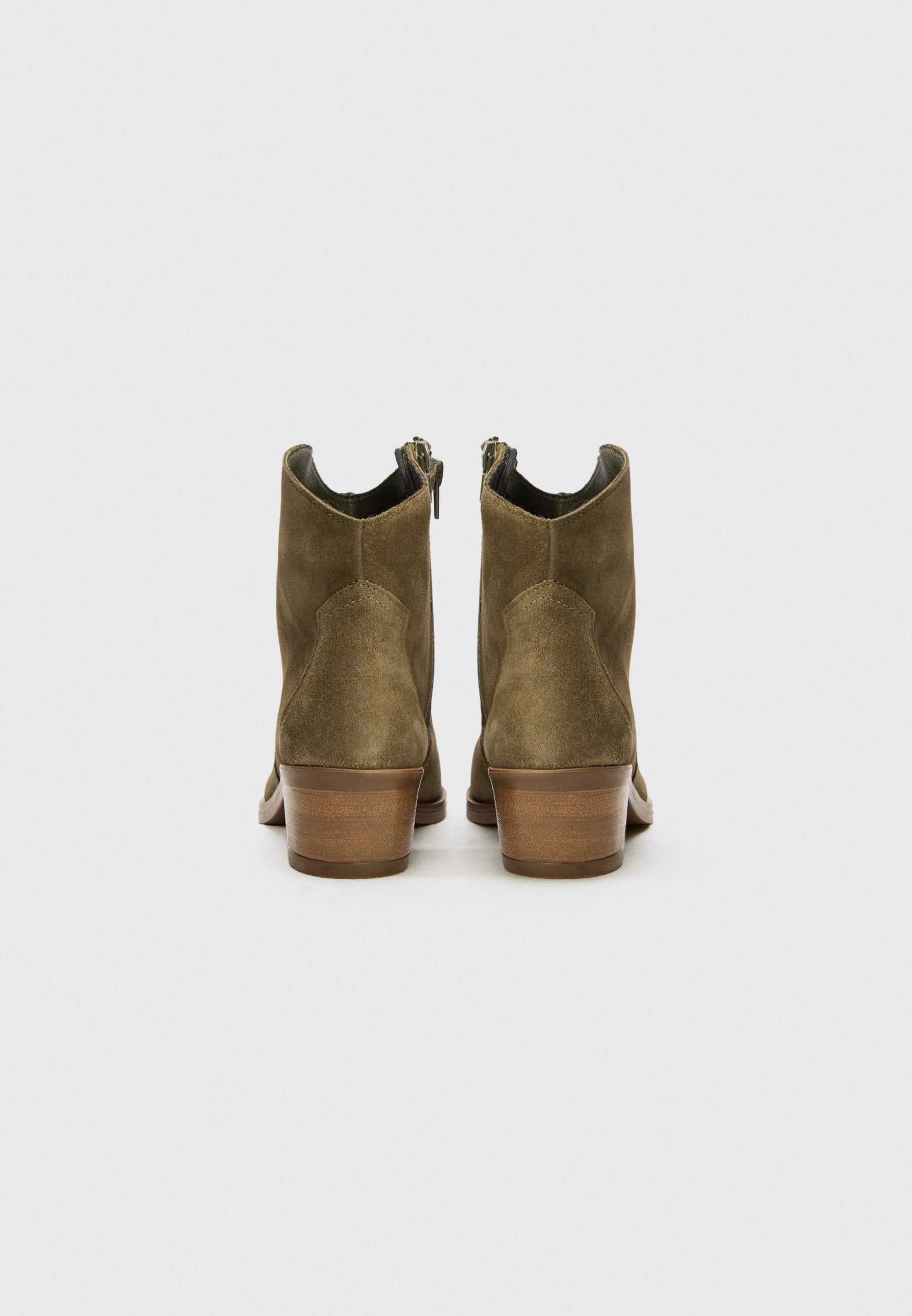 Anna Field LEATHER - Cowboy/biker Ankle Boot - Khaki