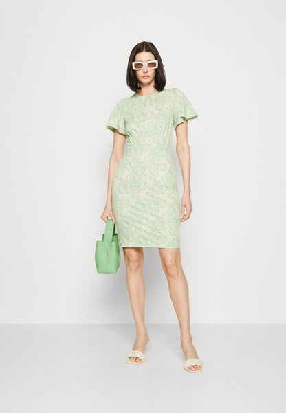 Anna Field Jersey Dress - Green/Light Green
