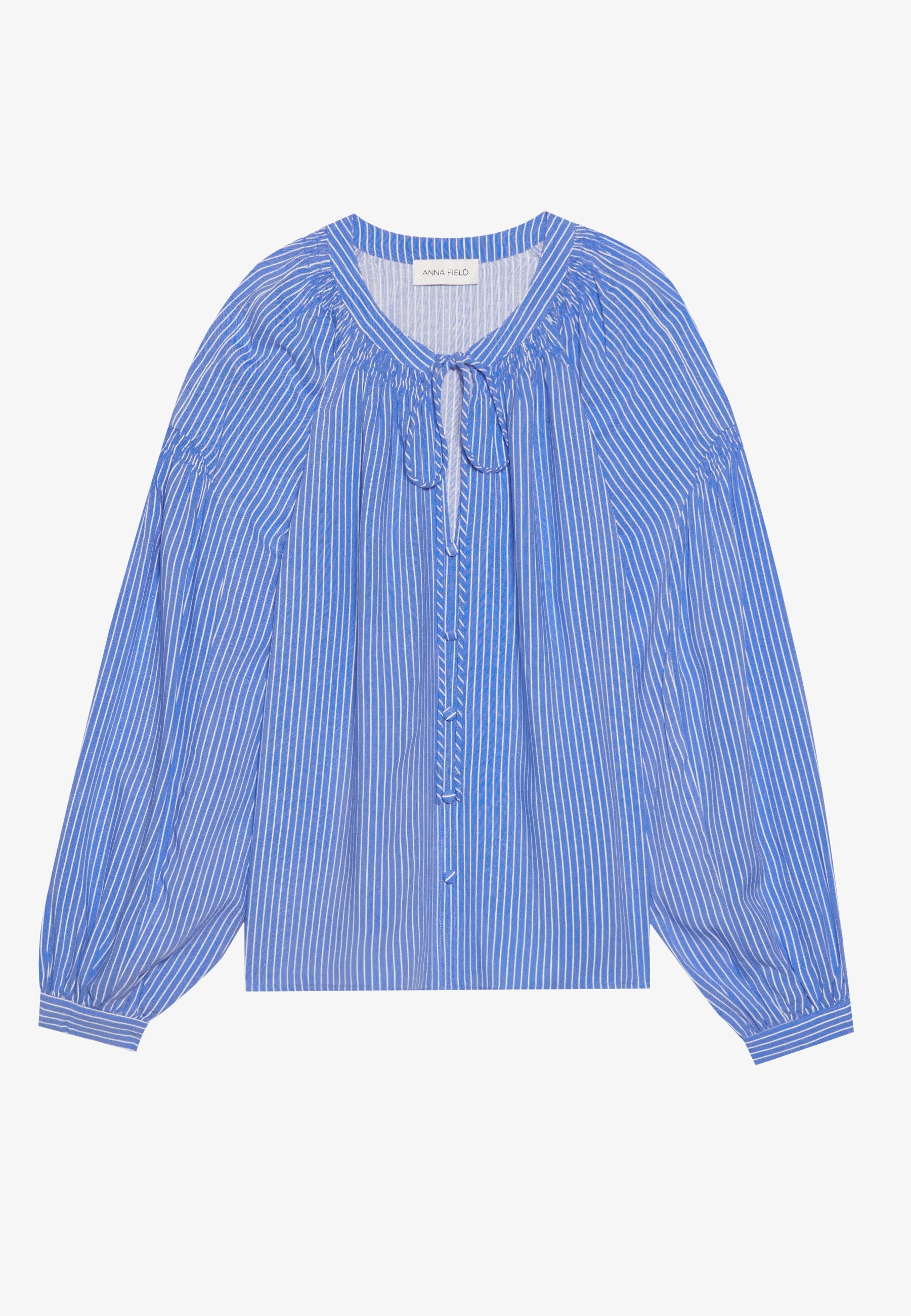 Anna Field Blouse - White/blue