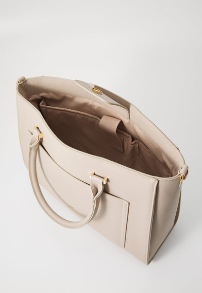 Anna Field Laptop Bag - Taupe/offwhite