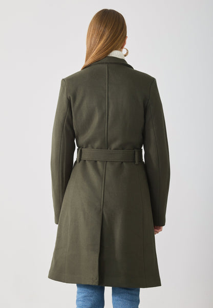 Anna Field Classic Coat - Dark Green