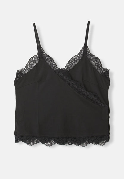 Anna Field ADAPTIVE WRAP CAMI WITH HOOK-AND-LOOP FASTENERS - Top - Black