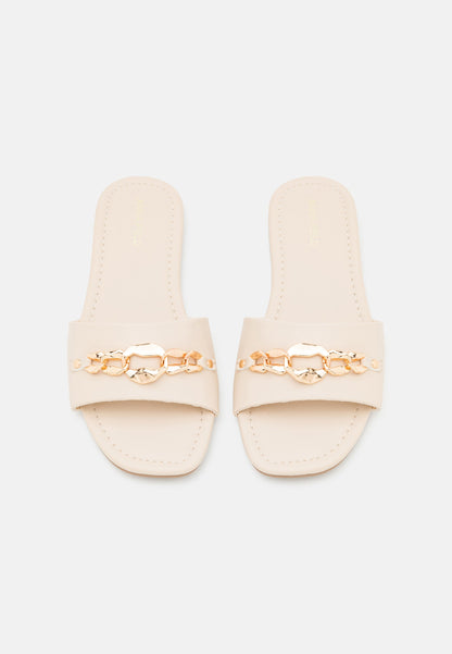  Wide Fit - Mules - Beige