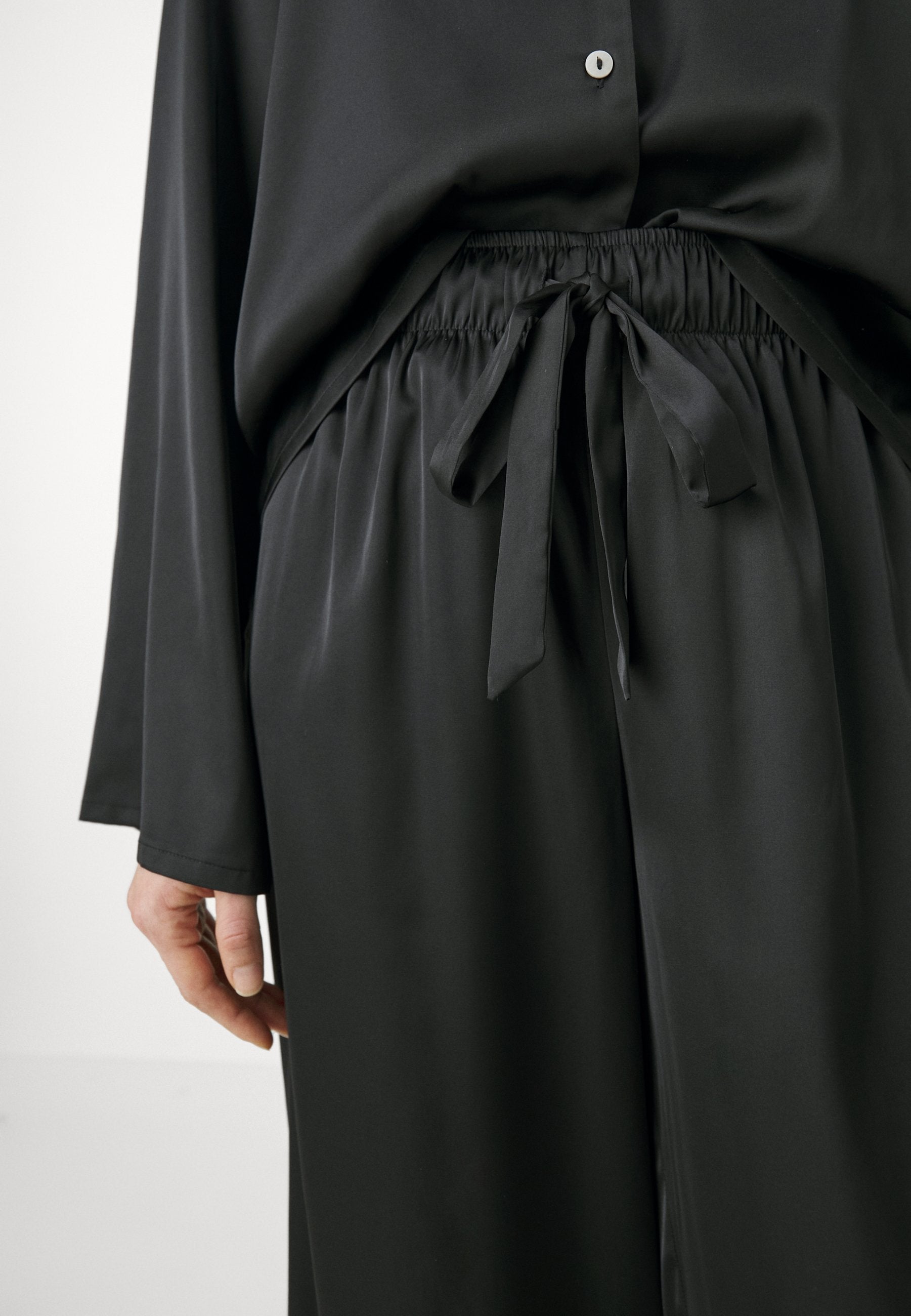 Anna Field WIDE LEG - Pyjama Set - Black