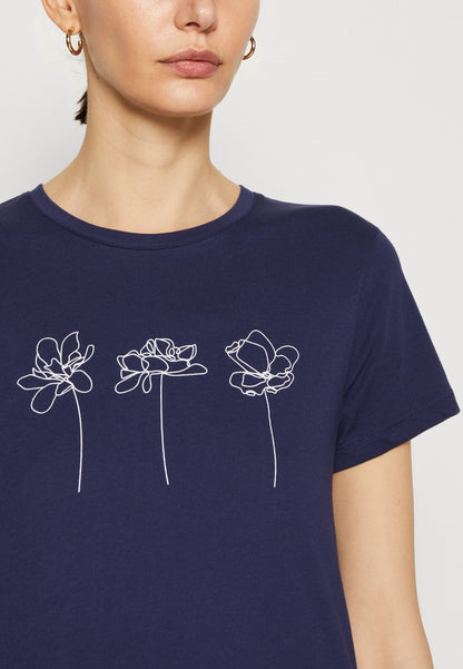Anna Field Print T-Shirt - Dark Blue