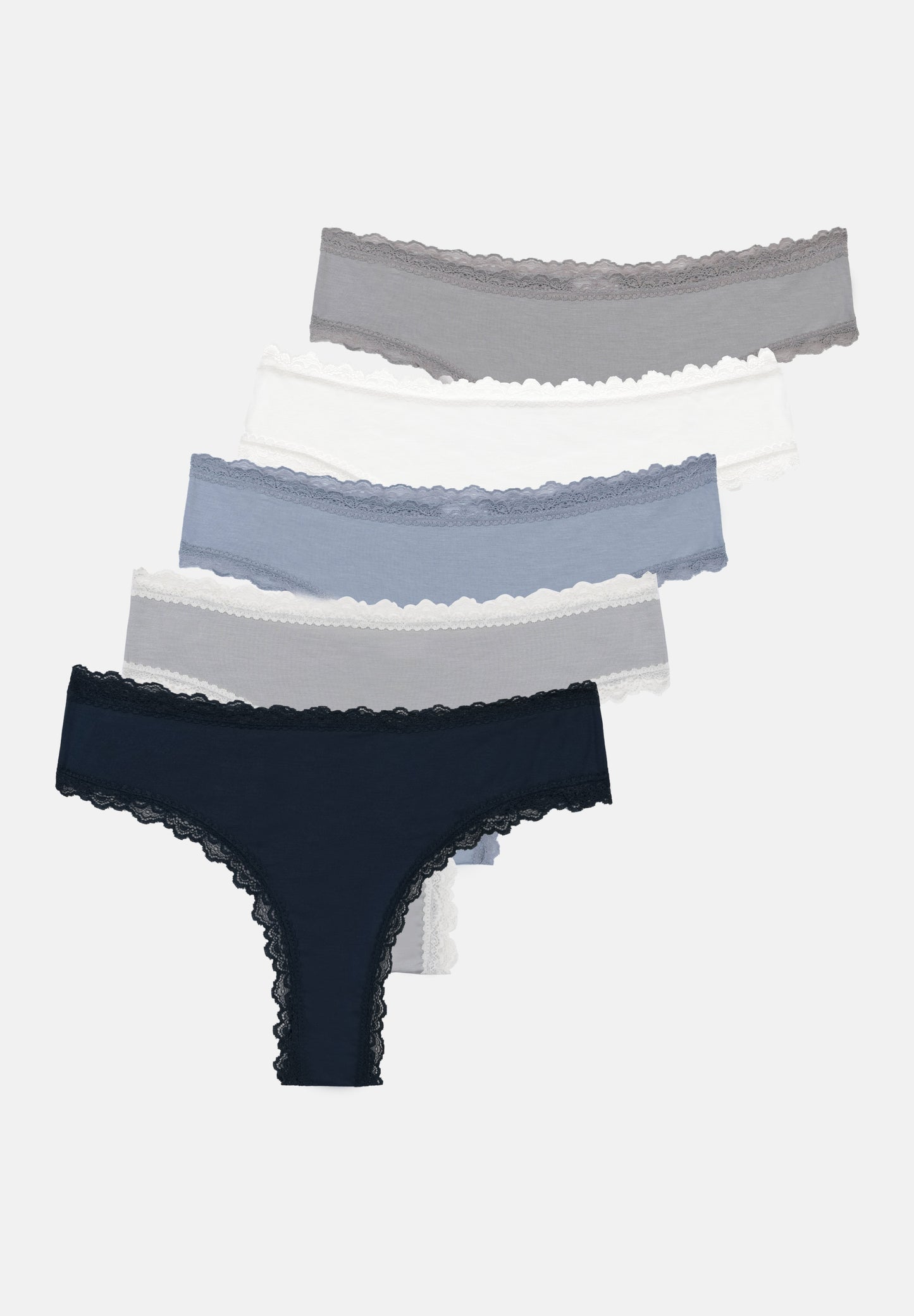 Anna Field 5 PACK - Briefs - Rose/white/beige