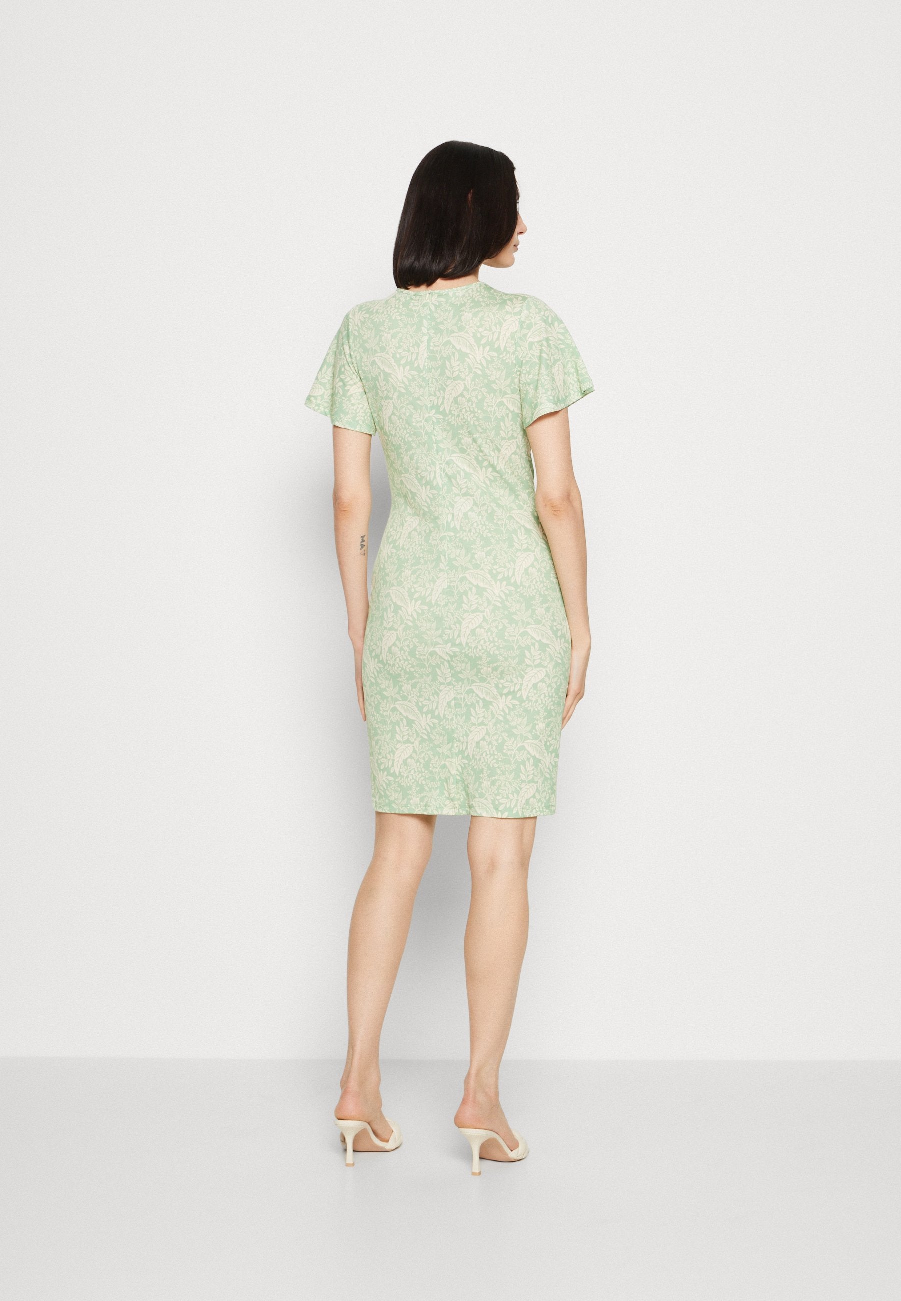 Anna Field Jersey Dress - Green/Light Green