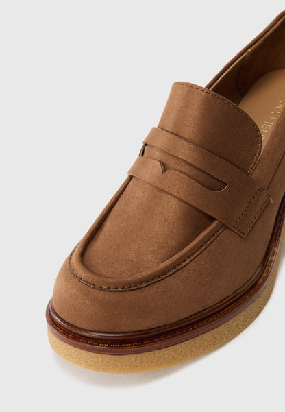 Anna Field Platform Heels - Brown