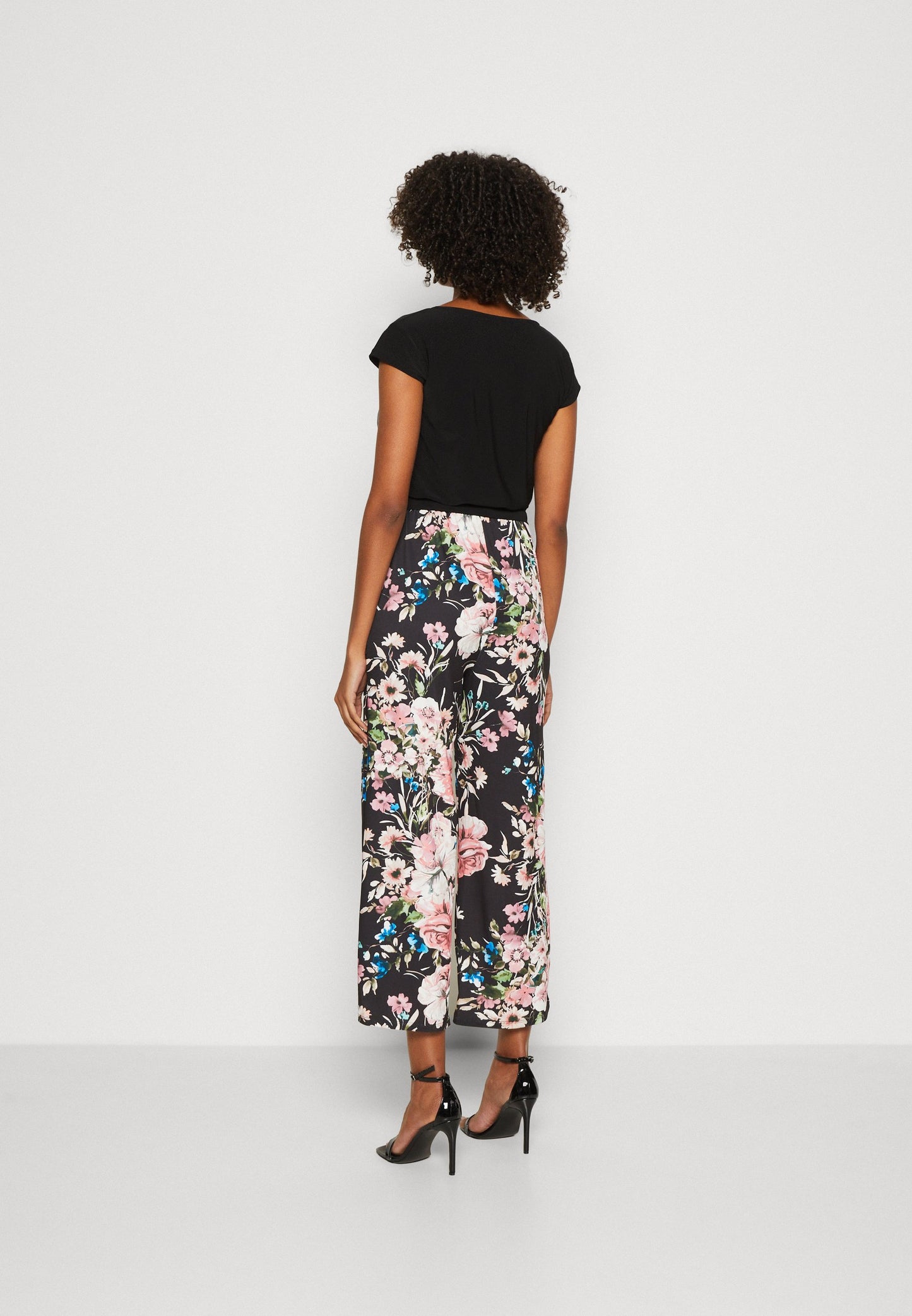 Anna Field Jumpsuit - Black/Multi-Coloured