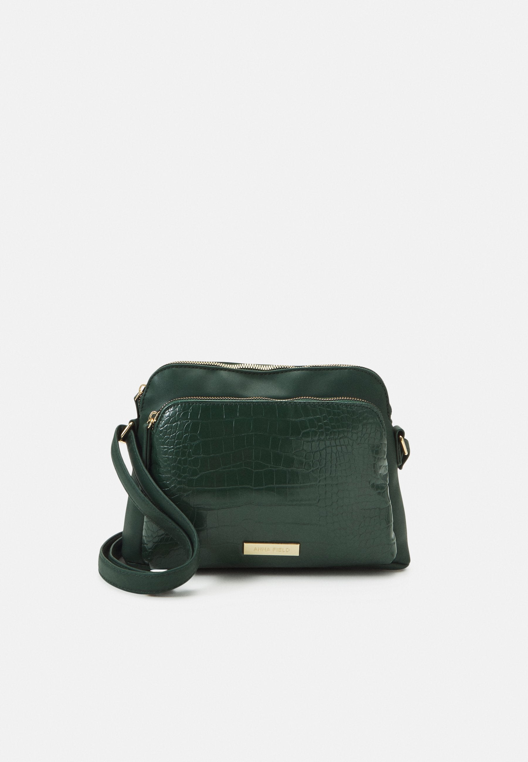 Anna Field Across Body Bag - Dark Green