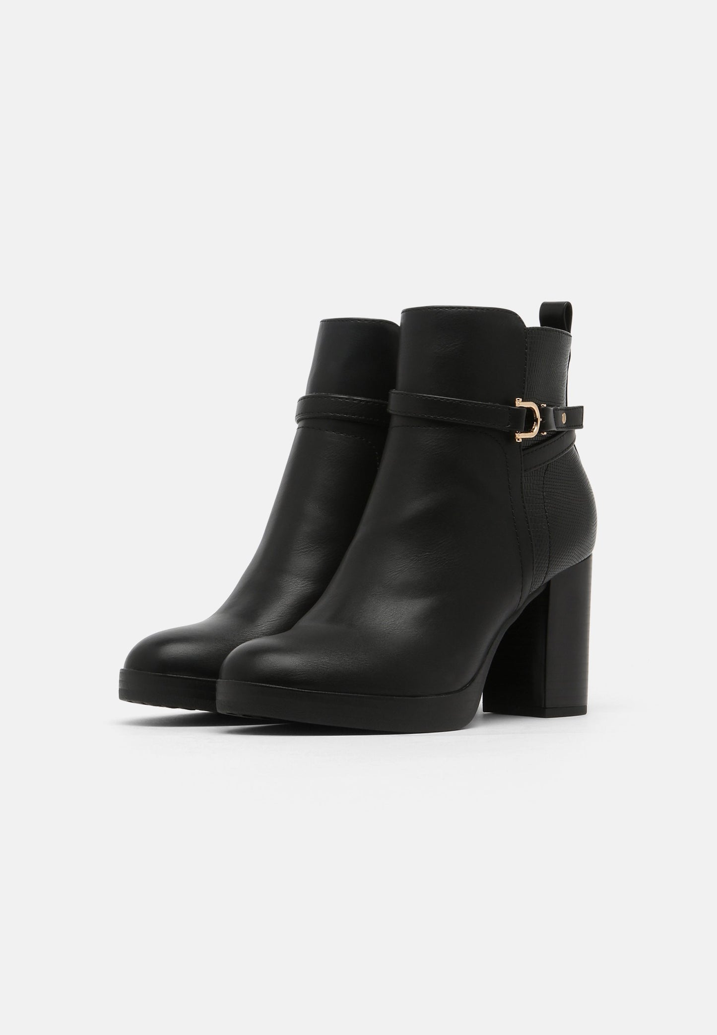 Anna Field Platform Ankle Boots - Black