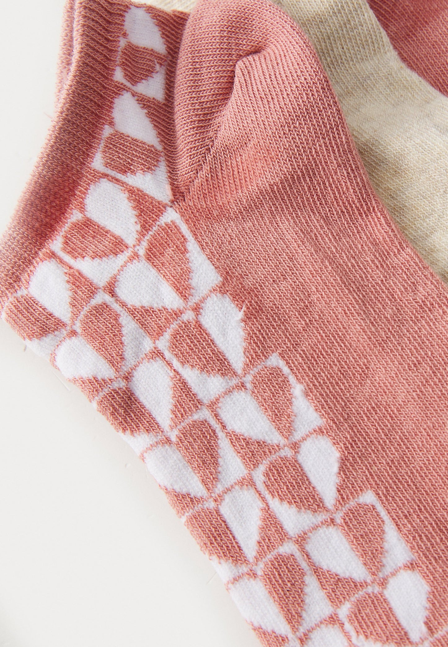 Anna Field 7 PACK - Socks - Light Pink/light Brown/beige Melange
