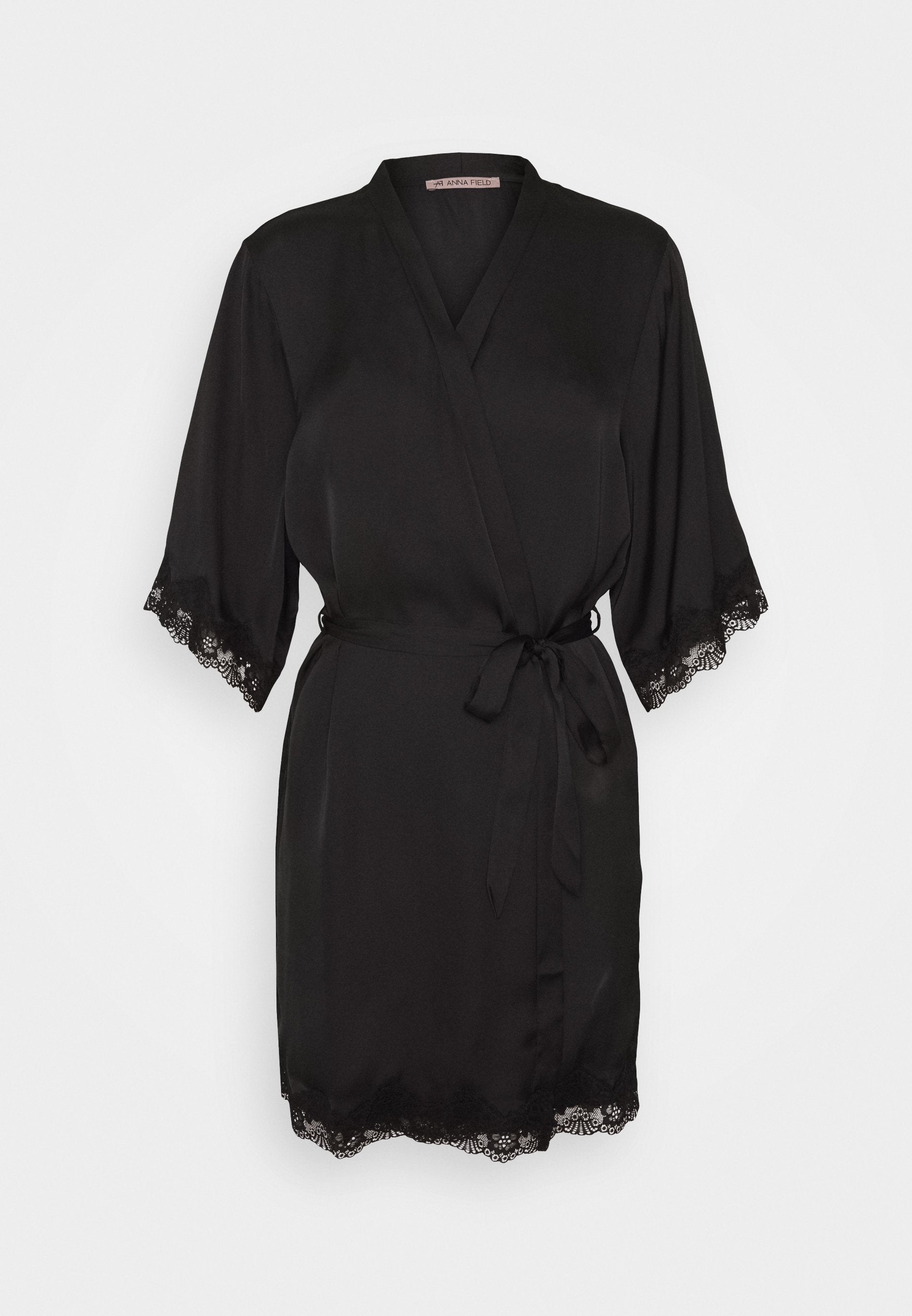 Anna Field Dressing Gown - Black
