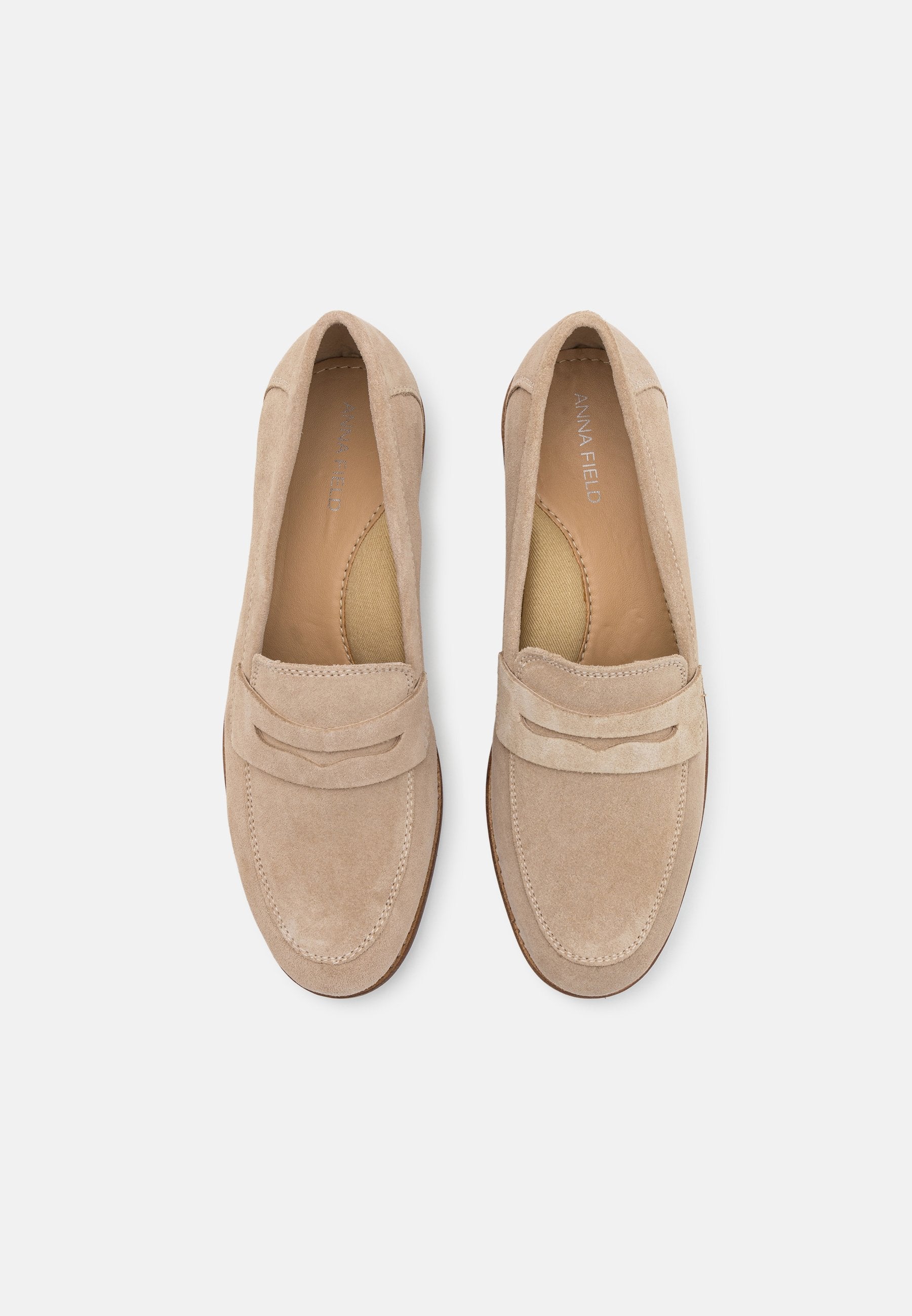 Anna Field LEATHER - Slip-ons - Beige