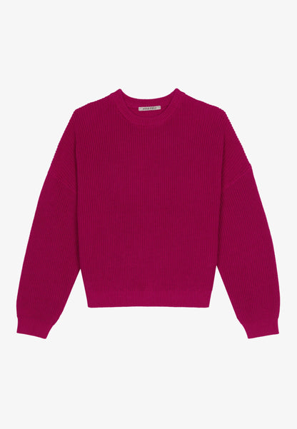 Anna Field Jumper - Off-white/dark Blue